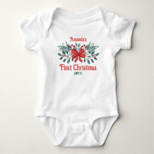 Niedliches Baby und Blume Strampler