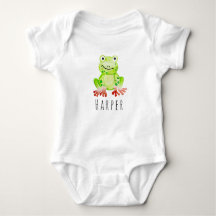 Niedliches Baby Unisex Watercolor Jungle Frosch mi