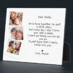 Niedliches Baby Vater Gedicht & 3 Fotos Tabletop Fotoplatte<br><div class="desc">Mit diesem Foto und der Tischplatte, die das besondere Band zwischen Vater und Kind feiern soll, fühlen Sie sich herzlich willkommen. Mit drei hochgeschätzten Fotografien und einem berührenden Gedicht aus der Perspektive eines kleinen, ist diese Plakette ein schöner Sake, der jedem Vater Freude und Wärme bringt. Diese Plakette eignet sich...</div>