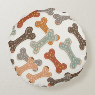 Niedliches Baby Welpe (Husky) Rundkissen Rundes Kissen