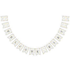 Niedliches Babyduschenmuster Wimpelkette