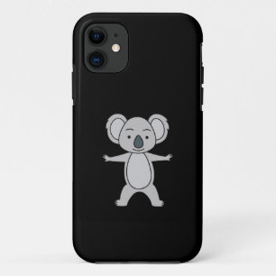 Niedliches Babykoala mit einem Lächeln, das aufrec Case-Mate iPhone Hülle