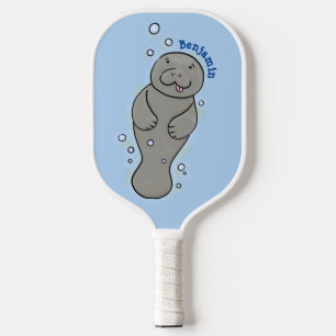 Niedliches Babymantel mit Bläschendarstellung Pickleball Schläger