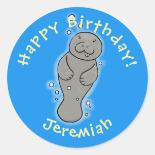 Niedliches Babymantel mit Bläschendarstellung Runder Aufkleber