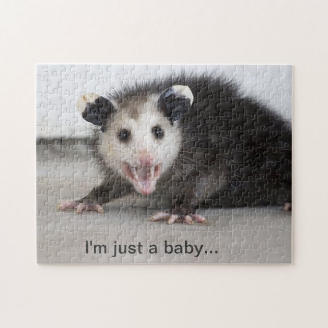 niedliches Babyopossum-Fotopuzzlespiel Puzzle (Horizontal)