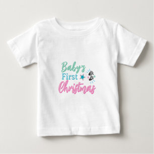 Niedliches Baby's First Christmas Design - farbenf Baby T-shirt