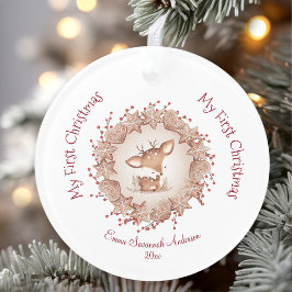 Niedliches Baby's First Christmas Ornament Deer Re