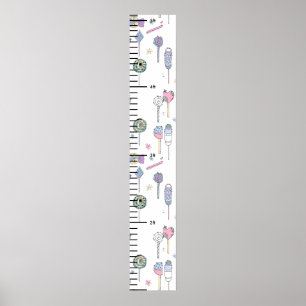 Niedliches Babywachstumsdiagramm für Süßigkeiten Poster