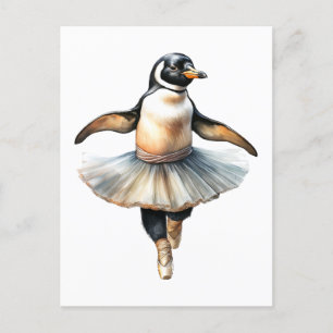 Niedliches Ballerina-Ballett Feiertagspostkarte