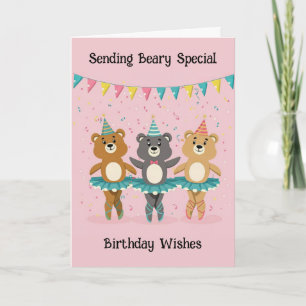 Niedliches Ballett Geburtstag Karte