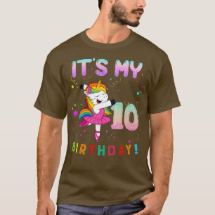 Niedliches Ballett zum 10. Geburtstag T-Shirt