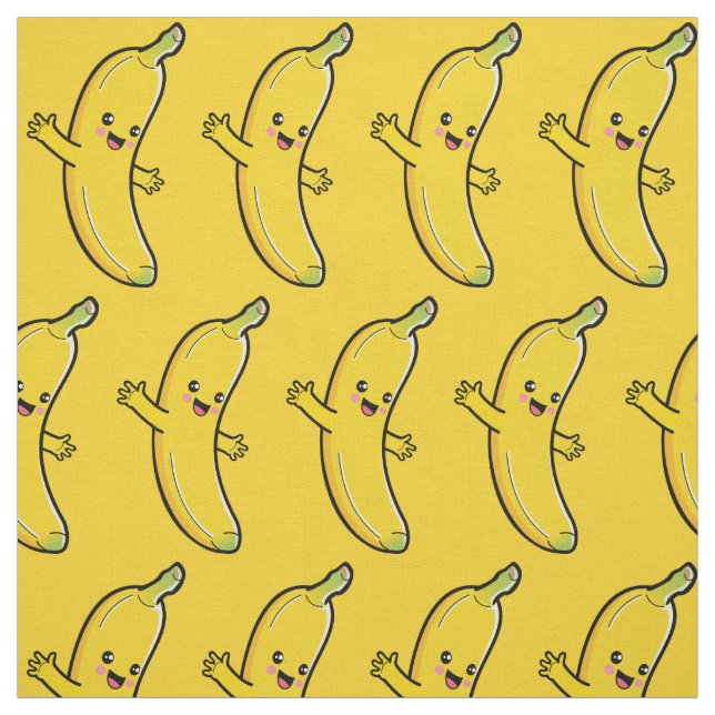 Niedliches Banana-Farbstoff Stoff (Muster)