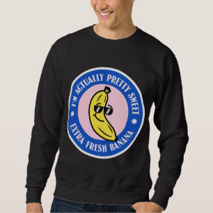 Niedliches Banana Lover Zitat Kawaii Style Funny T Sweatshirt