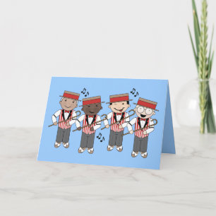 Niedliches Barbershop Quartett-Geschenk Karte