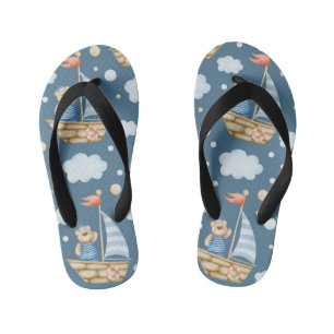 Niedliches Bärenboot Kinderbadesandalen