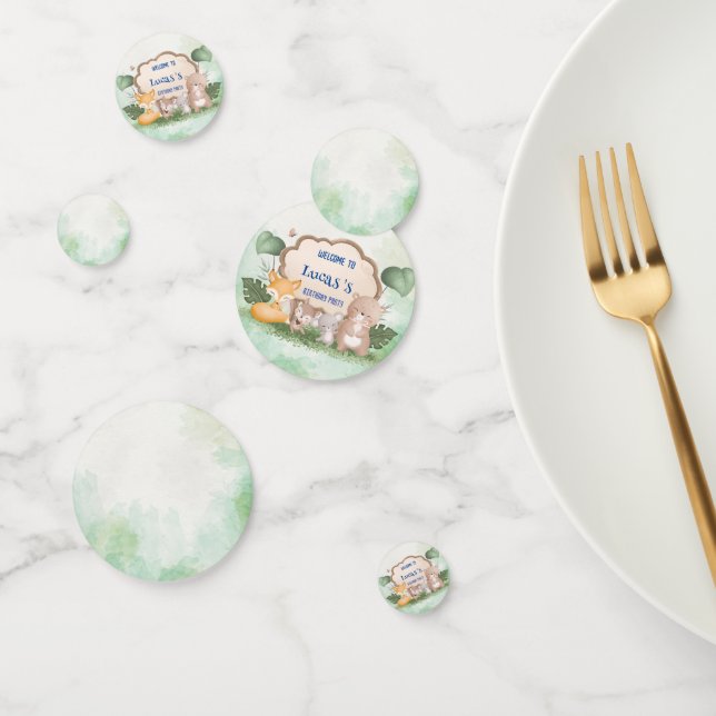 Niedliches Bäreneichhörnchen Tropischer Dschungel  Konfetti (Gruppe)