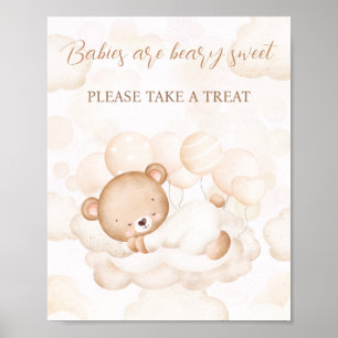 Niedliches Bärengeschlecht - Neutrale Babydusche - Poster