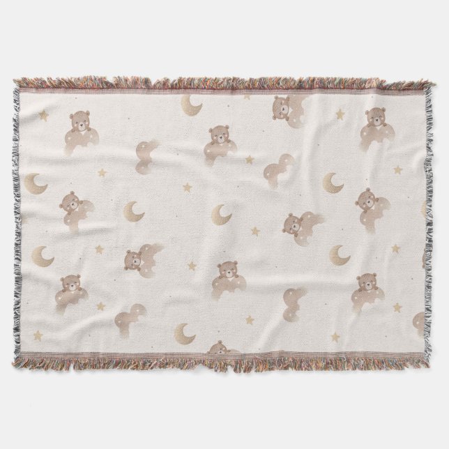 Niedliches Bärenmuster Decke (Vorderseite)