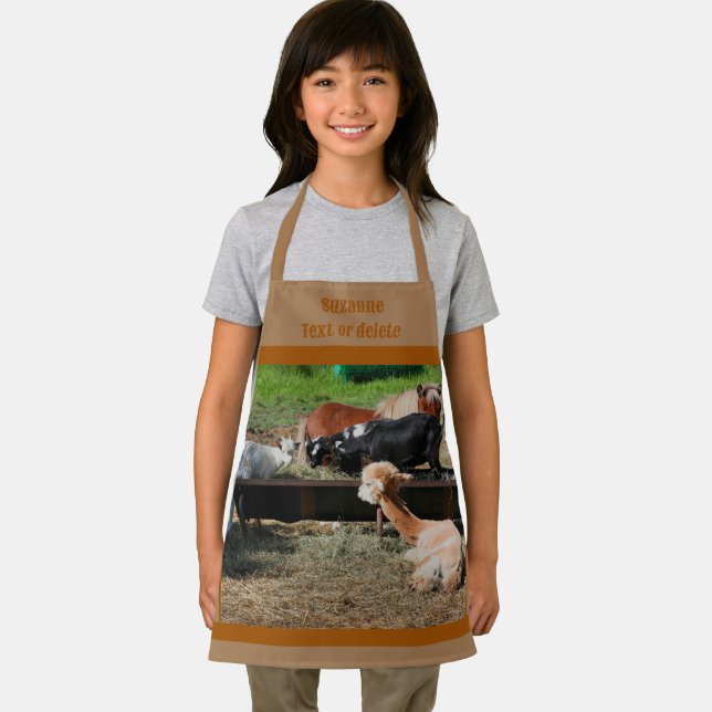 Niedliches Barnyard Farm Animal Breakfast Personal Schürze (Insitu)