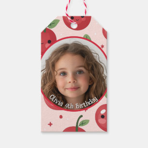 Niedliches Barry Custom Foto und Name Paper Plate Geschenkanhänger