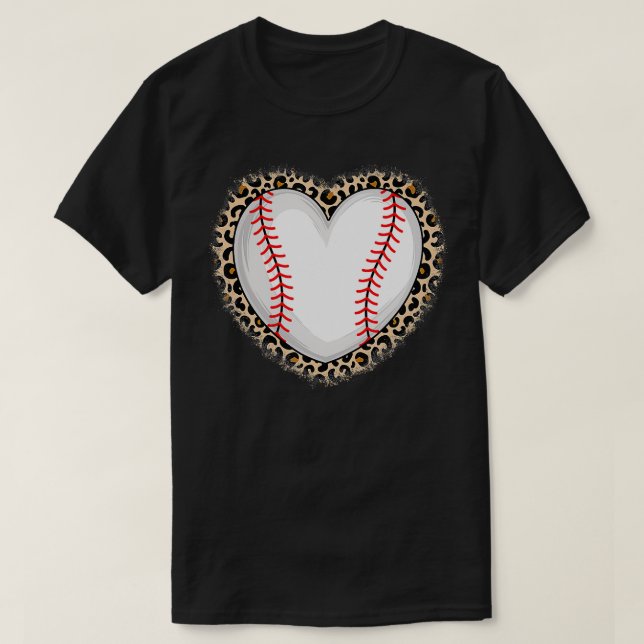Niedliches Baseball Herz Baseball Lover Girls T-Shirt (Design vorne)