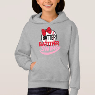 Niedliches Baseballdesign für "Batter Batter Swing Hoodie