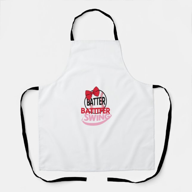 Niedliches Baseballdesign für "Batter Batter Swing Schürze (Vorderseite)