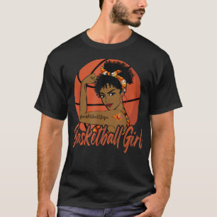 Niedliches Basketballmädchen für weiblichen T - Sh T-Shirt