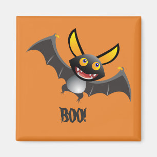 NIEDLICHES BAT BOO! Halloween Magnet