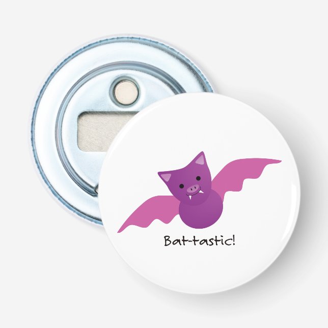 Niedliches Battastic Pink Bat Flaschenöffner (Vorderseite)
