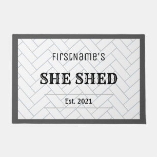 Niedliches Bauernhaus gegründet sie Shed Tile Desi Fußmatte