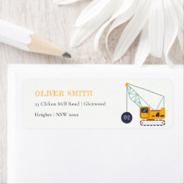 Niedliches Baukranfahrzeug jeden Geburtstag