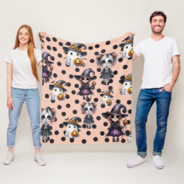 Niedliches Beängstigendes Funny Halloween Fleecedecke