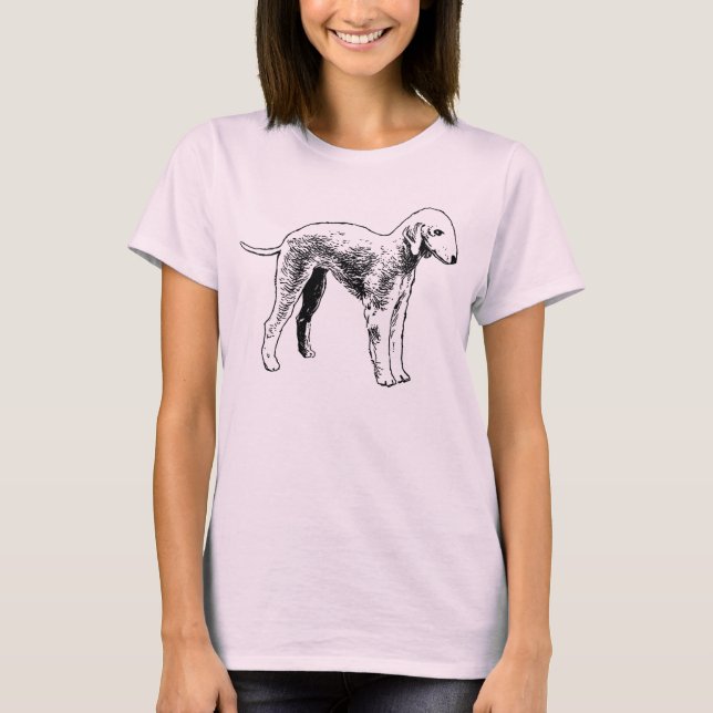 Niedliches Bedlington Terrier Shirt (Vorderseite)