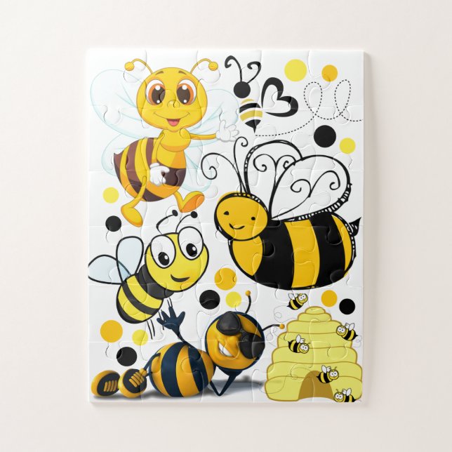 Niedliches Bee Puzzle (Vertikal)