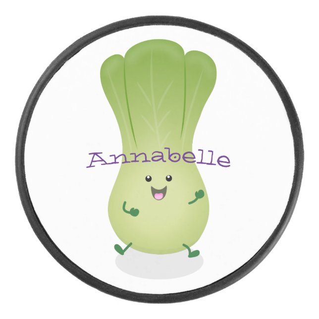 Niedliches Beispiel für den Cartoon eines Babybuch Eishockey Puck (Vorderseite)