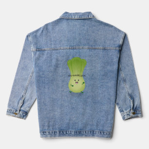 Niedliches Beispiel für den Cartoon eines Babybuch Jeansjacke
