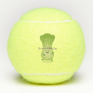Niedliches Beispiel für den Cartoon eines Babybuch Tennisbälle