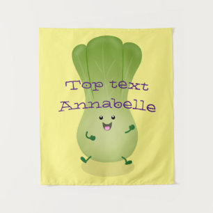 Niedliches Beispiel für den Cartoon eines Babybuch Wandteppich