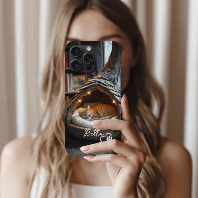 Niedliches benutzerdefiniertes Cat-Foto und Name m Case-Mate iPhone Hülle (Von Creator hochgeladen)