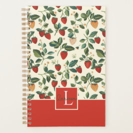 Niedliches, benutzerdefiniertes Erdbeermuster Planer