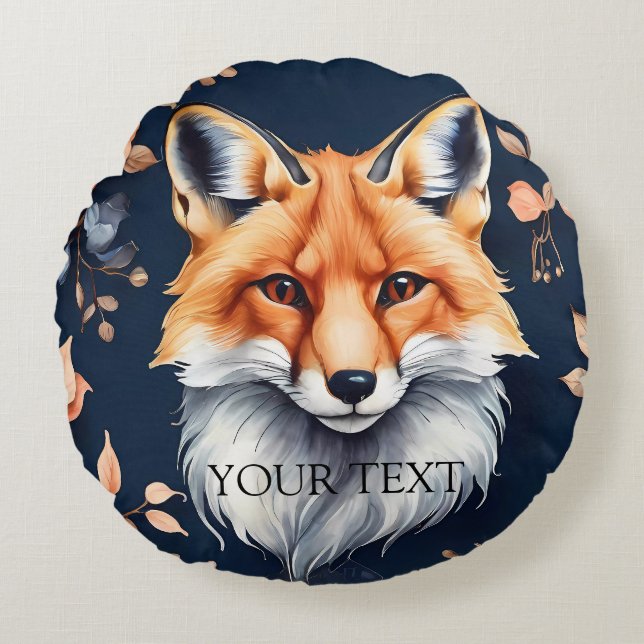 Niedliches benutzerdefiniertes Foto - Sie behalten Rundes Kissen (Vorderseite)