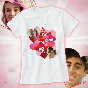 Niedliches benutzerdefiniertes Foto Valentine T-Shirt