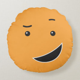 Niedliches, benutzerdefiniertes Textwerfer-Kissen Rundes Kissen