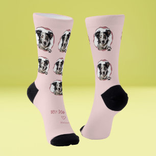 Niedliches Best Dog Mama Foto Socken