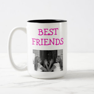 Niedliches Best Friends Besties BESTE FREUNDIN Fot Zweifarbige Tasse
