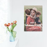 Niedliches Best Mummy Ever Heart Mother Day Foto Künstlicher Leinwanddruck<br><div class="desc">Niedliches Best Mummy Ever Heart Mother's Day Foto Canvas Print präsentiert Ihr Lieblings-Foto mit dem Text "best mummy ever" in modernen, weißen Schriften mit einem Herz und Ihre Namen unten. Personalisieren Sie diese, indem Sie den Text in dem dafür vorgesehenen Textfeld bearbeiten und ein eigenes Bild hinzufügen. Designed by ©2022...</div>