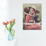 Niedliches Best Mummy Ever Heart Mother Day Foto Künstlicher Leinwanddruck<br><div class="desc">Niedliches Best Mummy Ever Heart Mother's Day Foto Canvas Print Canvas Print zeigt Ihr Lieblings-Foto mit dem Text "best mummy ever" in modernen weißen Schrift mit einem Herz und Ihre Namen unten. Personalisieren Sie diese, indem Sie den Text in dem dafür vorgesehenen Textfeld bearbeiten und ein eigenes Bild hinzufügen. Designed...</div>