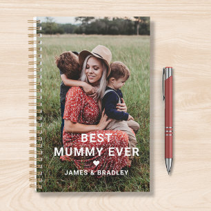 Niedliches Best Mummy Ever Heart Mother Day Foto Planer