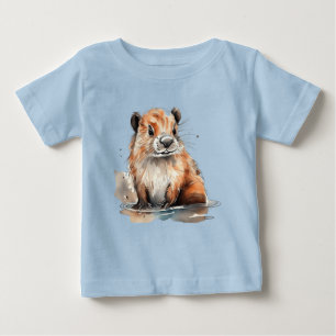 Niedliches Biber Baby T-shirt